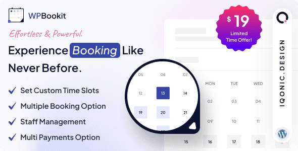 WPBookit 1.6.0 – Appointment Booking WordPress Plugin | USoft